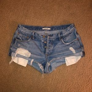 GRLFRND slouchy denim shorts